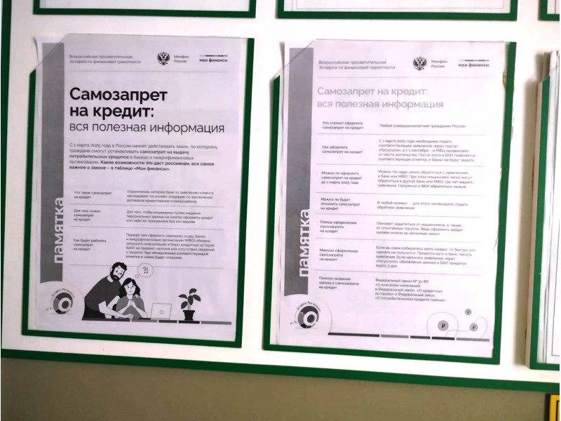 Занятие в рамках «Всероссийской просветительской эстафеты «Мои финансы», 